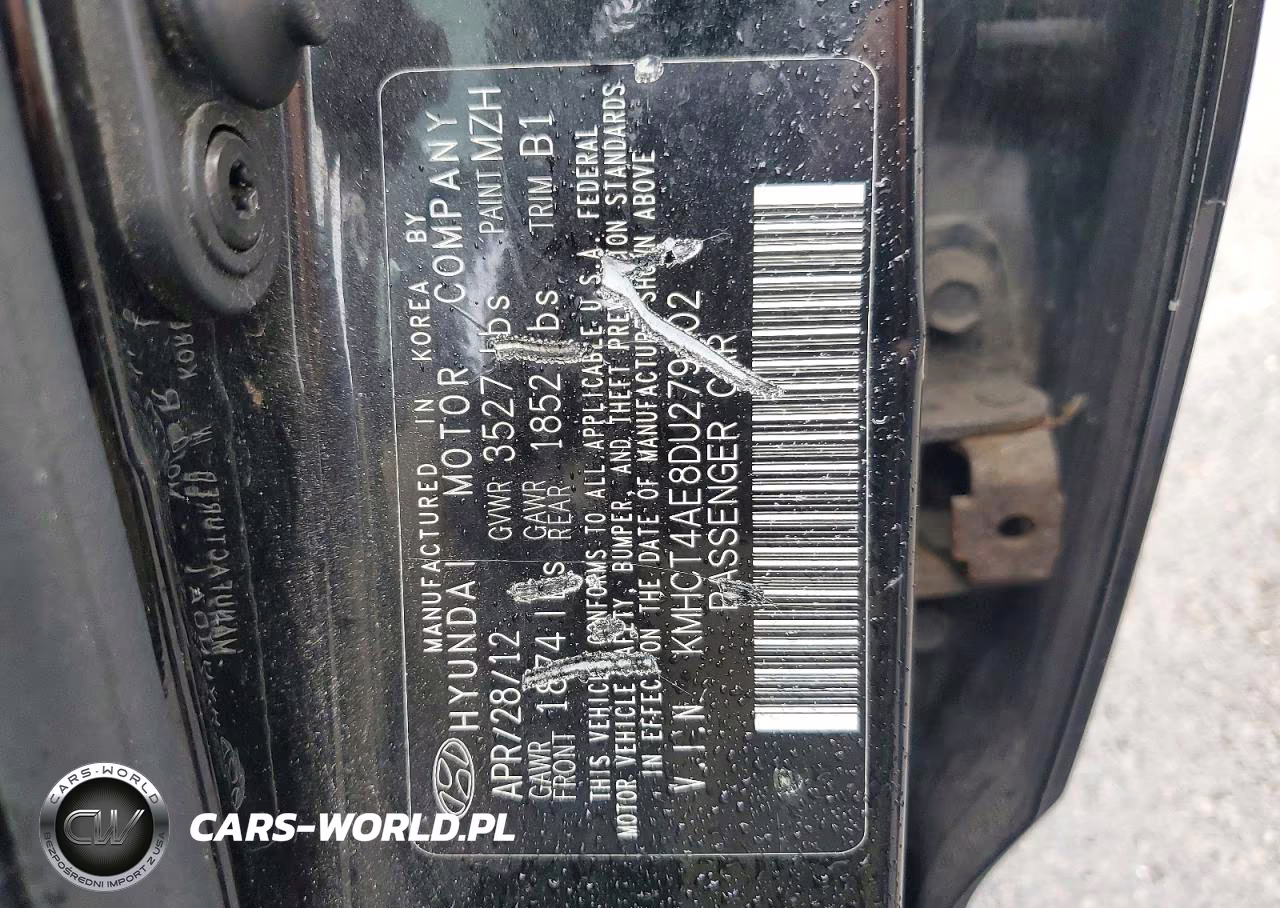 2013 Hyundai Accent Gls VIN:KMHCT4AE8DU279102 - 12