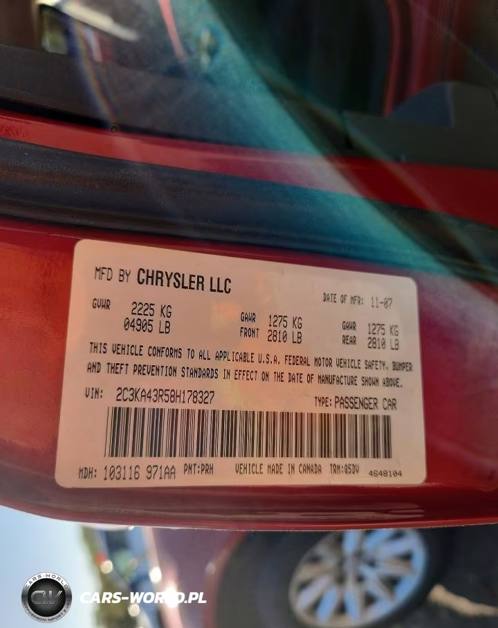 2008 Chrysler 300 Lx VIN:2C3KA43R58H178327 - 12