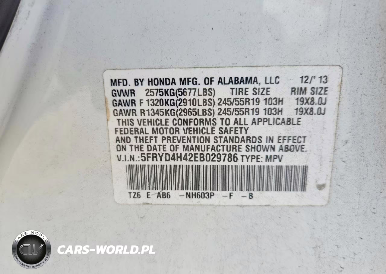 2014 Acura Mdx Technology VIN:5FRYD4H42EB029786 - 13
