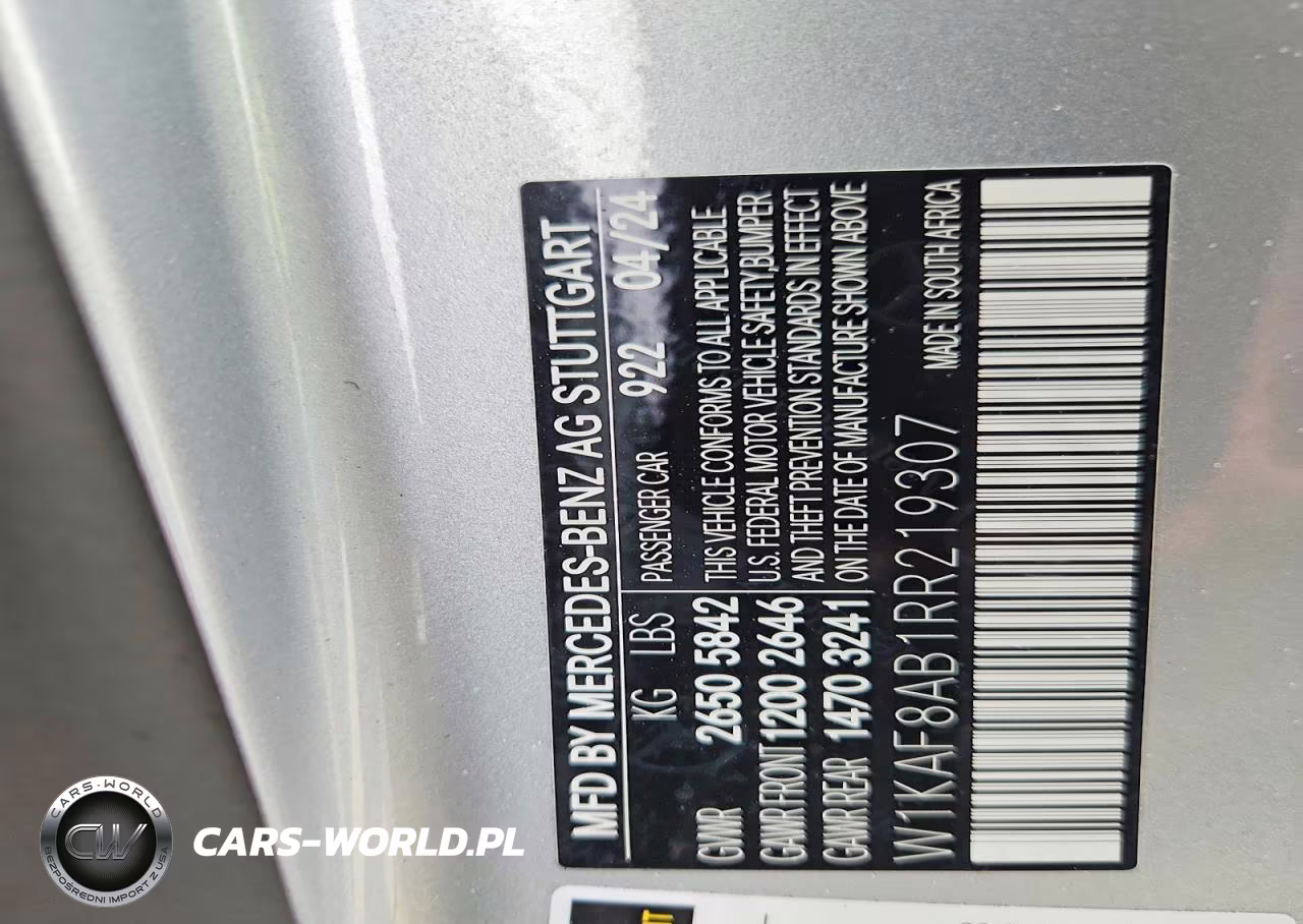 2024 Mercedes-Benz C 63 Amg S E Performance VIN:W1KAF8AB1RR219307 - 12
