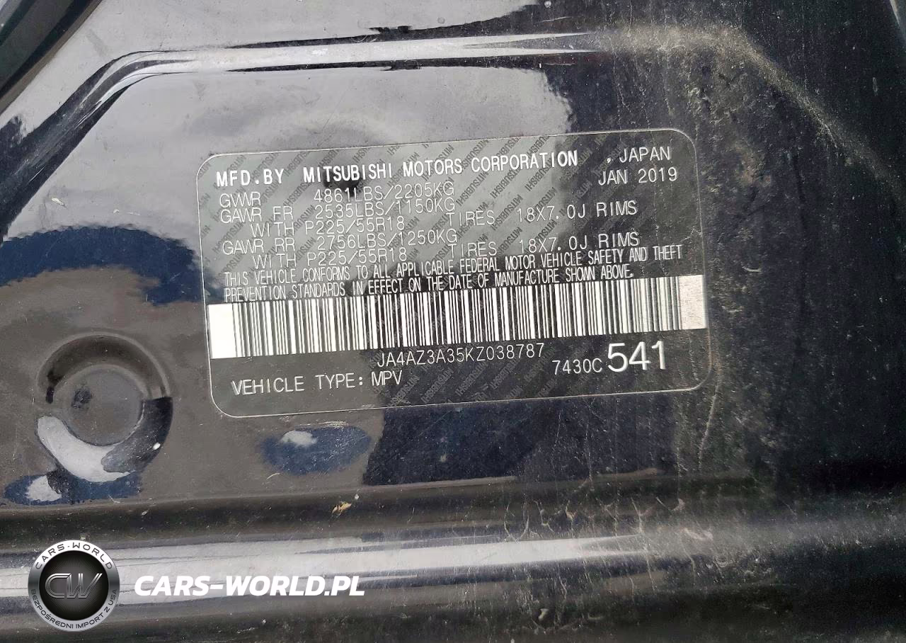 2019 Mitsubishi Outlander Se VIN:JA4AZ3A35KZ038787 - 13