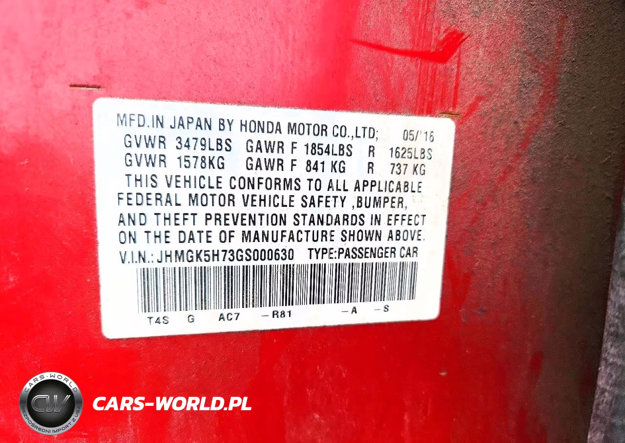 2016 Honda Fit Ex VIN:JHMGK5H73GS000630 - 12