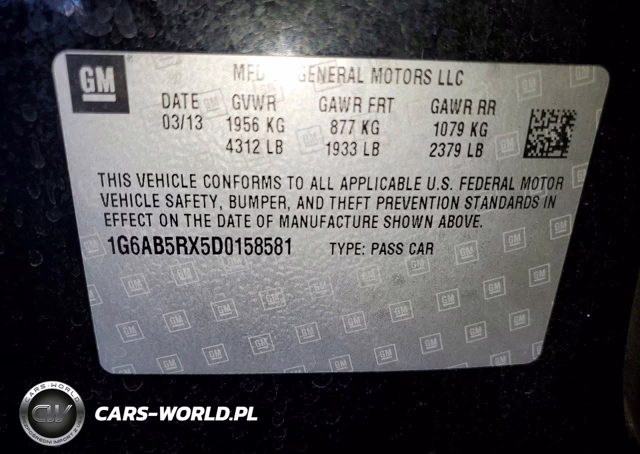 2013 Cadillac Ats Luxury VIN:1G6AB5RX5D0158581 - 12