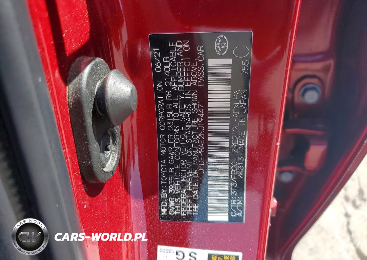 2022 Toyota Corolla Le VIN:JTDEPMAE2NJ194471 - 13