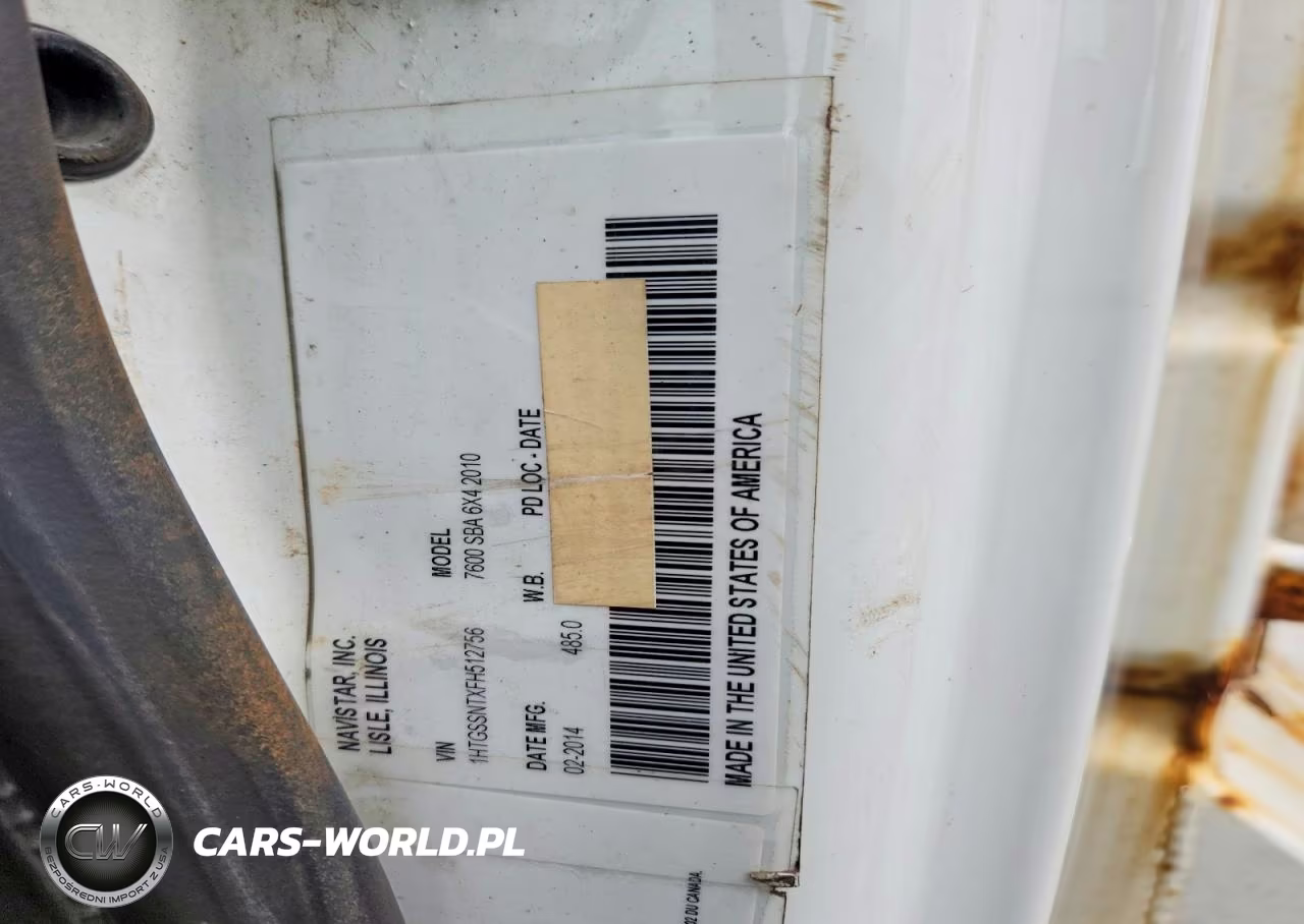 2015 International 7600 Dump Truck VIN:1HTGSSNTXFH512756 - 11