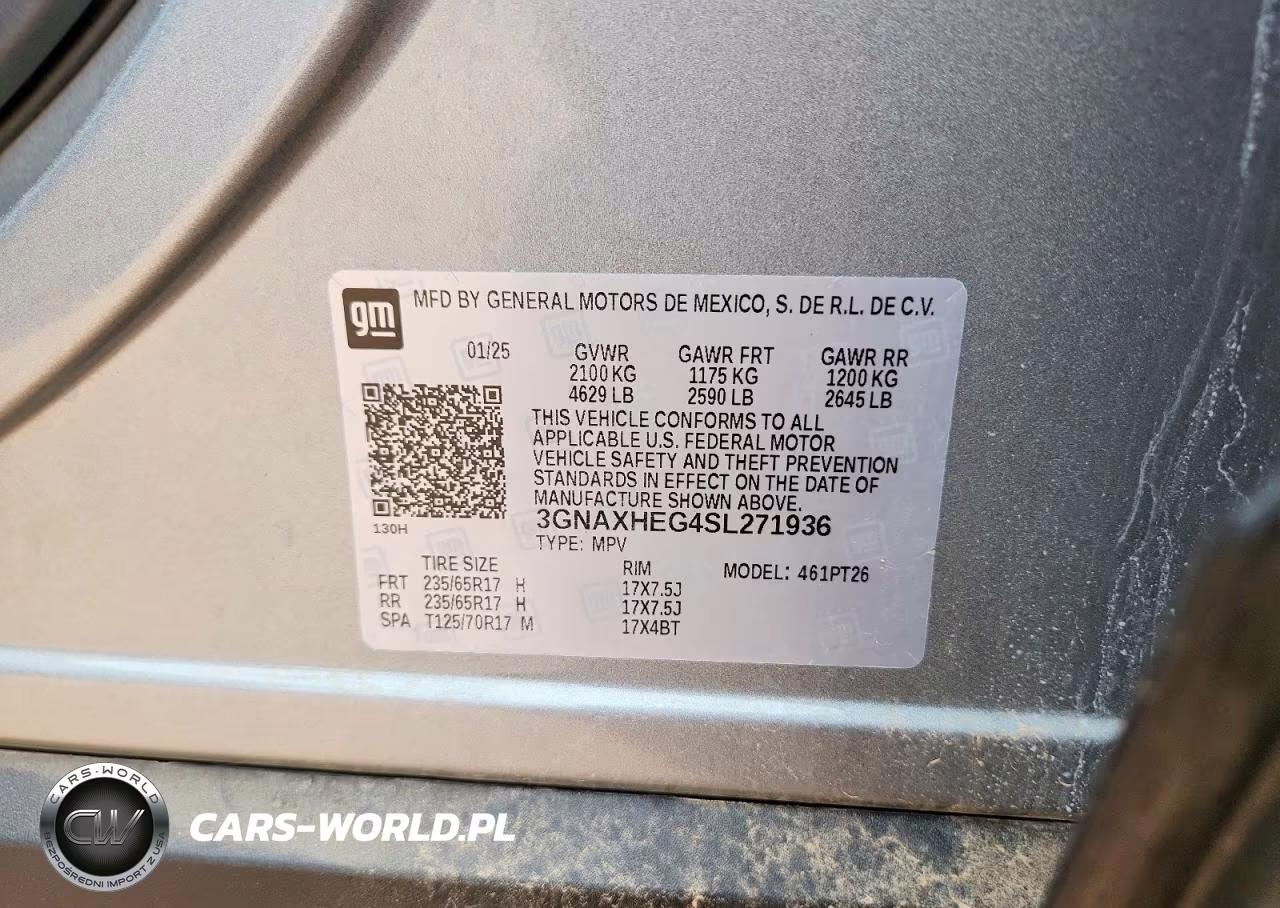 2025 Chevrolet Equinox Lt VIN:3GNAXHEG4SL271936 - 14