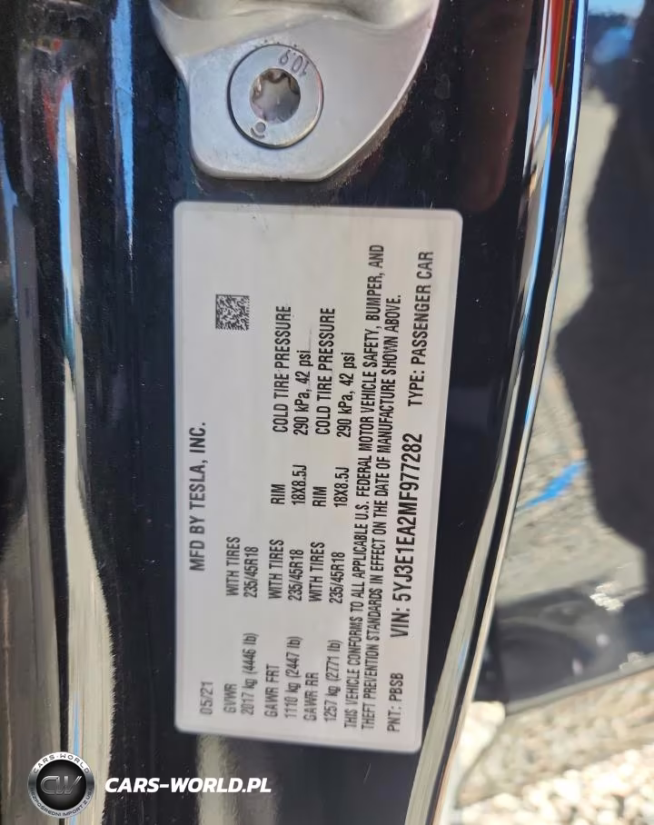 2021 Tesla Model 3 VIN:5YJ3E1EA2MF977282 - 12
