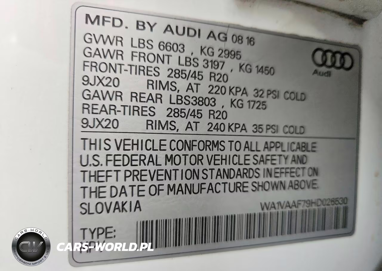 2017 Audi Q7 Prestige VIN:WA1VAAF79HD026530 - 13