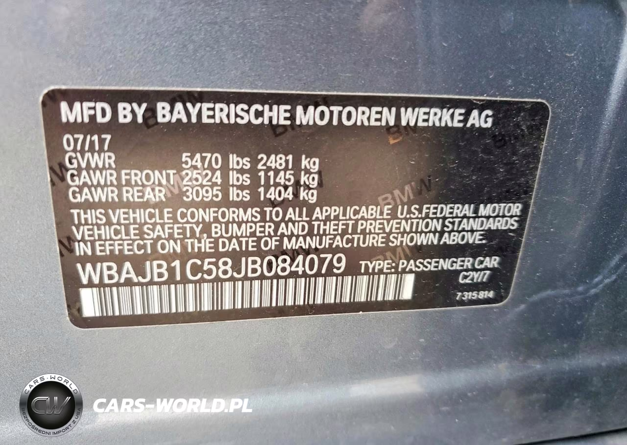 2018 BMW 530Xe VIN:WBAJB1C58JB084079 - 12