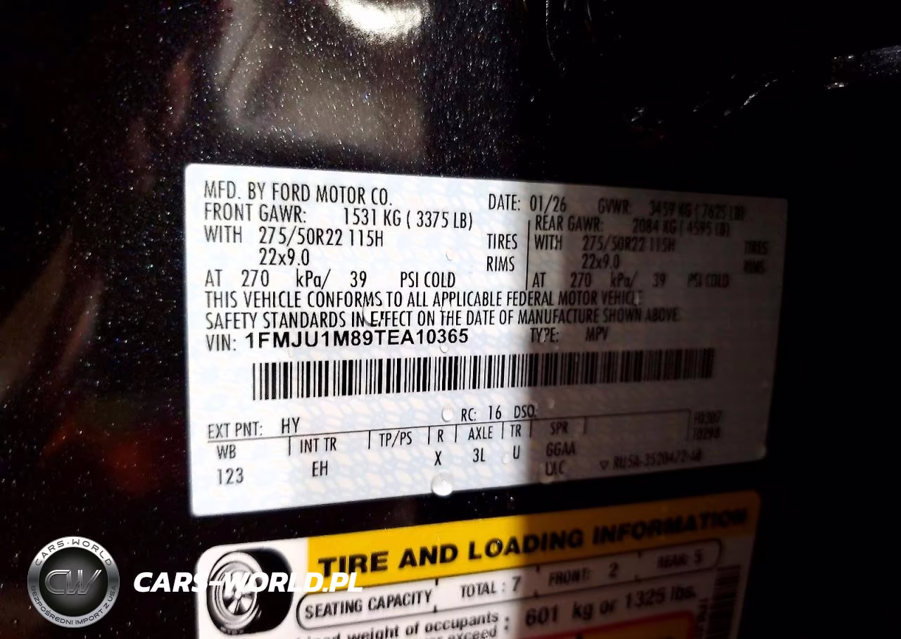 2026 Ford Expedition Platinum VIN:1FMJU1M89TEA10365 - 13