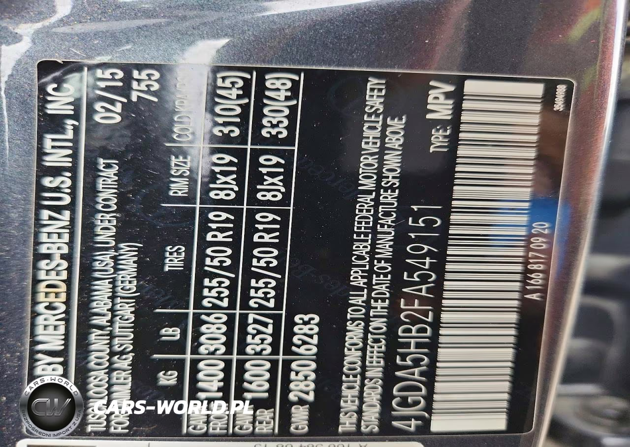 2015 Mercedes-Benz Ml 350 4Matic VIN:4JGDA5HB2FA549151 - 14