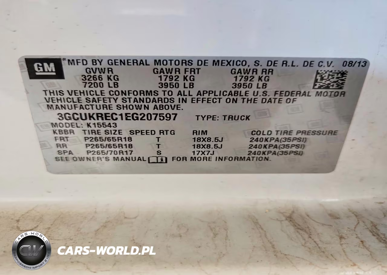 2014 Chevrolet Silverado K1500 Lt VIN:3GCUKREC1EG207597 - 12