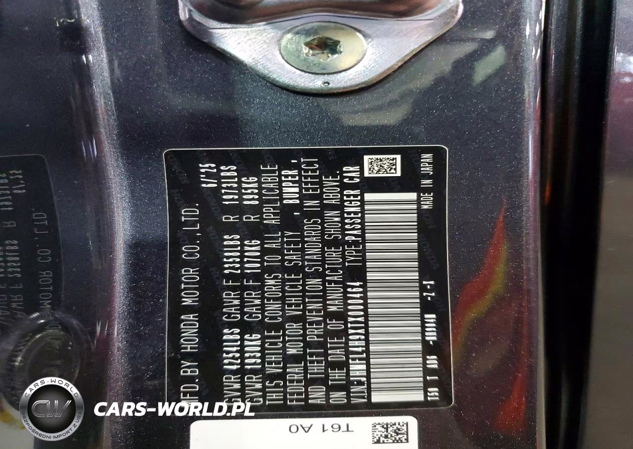 2026 Honda Civic Sport Touring VIN:JHMFL4H9XTX000464 - 13