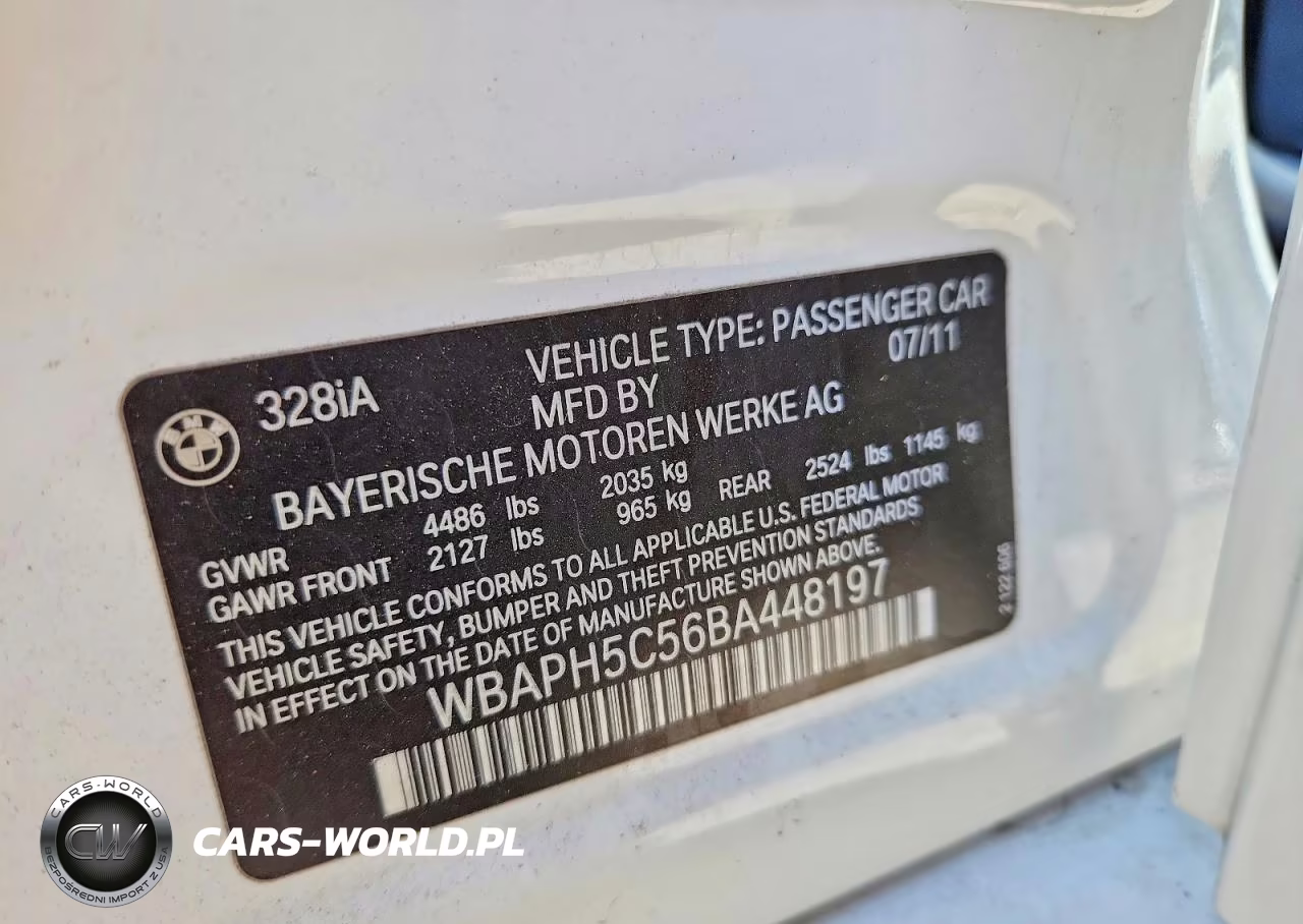 2011 BMW 328 I Sulev VIN:WBAPH5C56BA448197 - 13