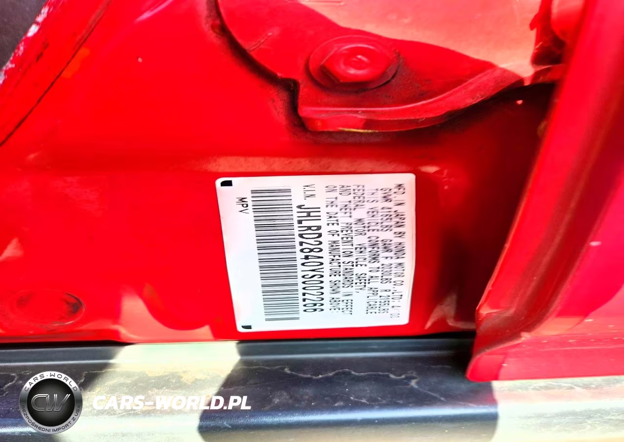 2000 Honda Cr-V Lx VIN:JHLRD2840YS002266 - 13