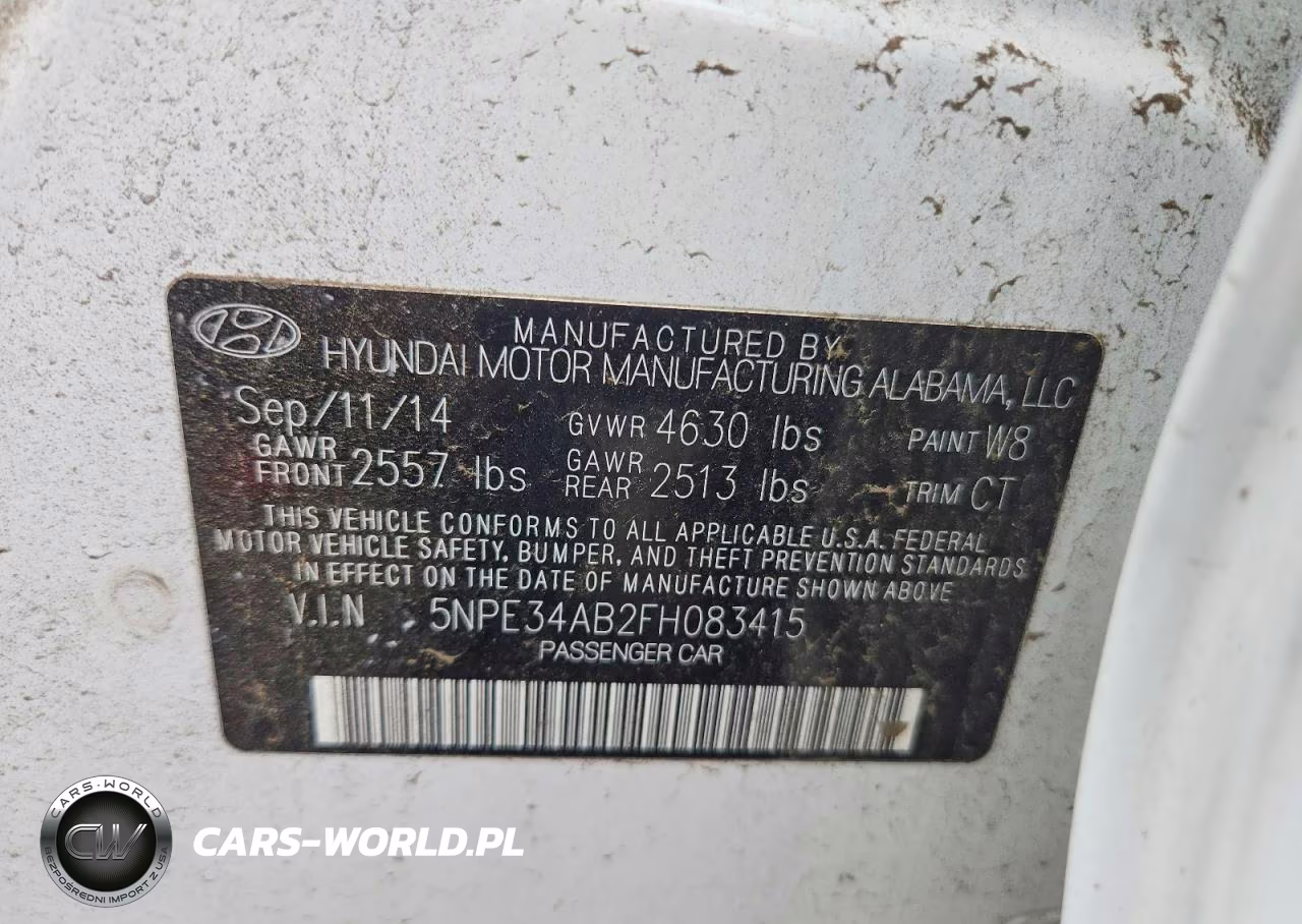 2015 Hyundai Sonata Sport 2.0T VIN:5NPE34AB2FH083415 - 12