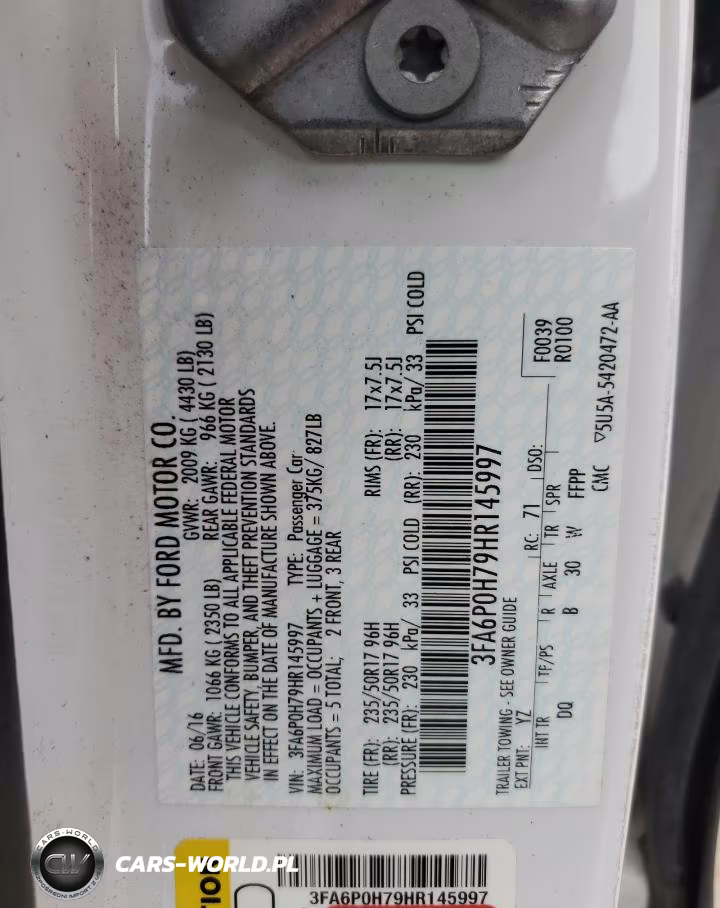 2017 Ford Fusion Se VIN:3FA6P0H79HR145997 - 12