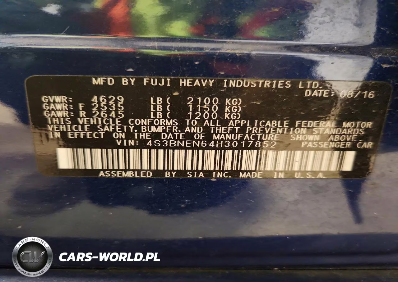 2017 Subaru Legacy 3.6R Limited VIN:4S3BNEN64H3017852 - 13