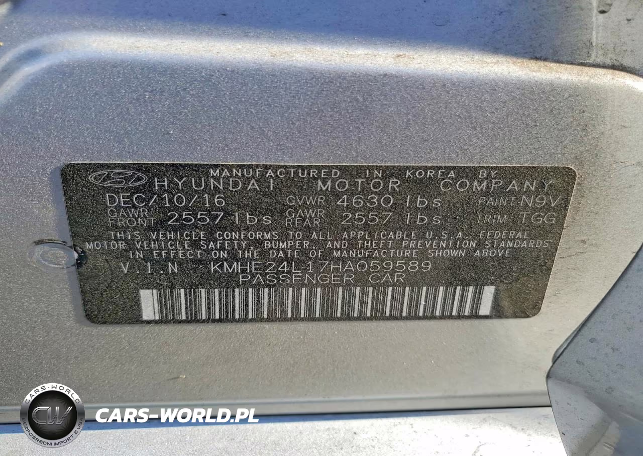 2017 Hyundai Sonata Hybrid Se VIN:KMHE24L17HA059589 - 12