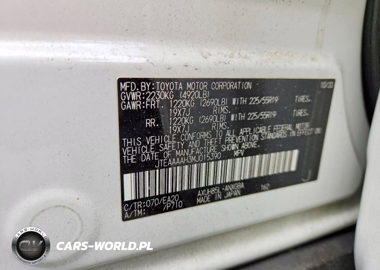 2021 Toyota Venza Xle VIN:JTEAAAAH3MJ015390 - 13