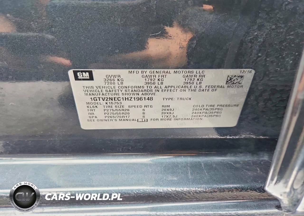 2017 GMC Sierra K1500 Slt VIN:1GTV2NEC1HZ196148 - 12