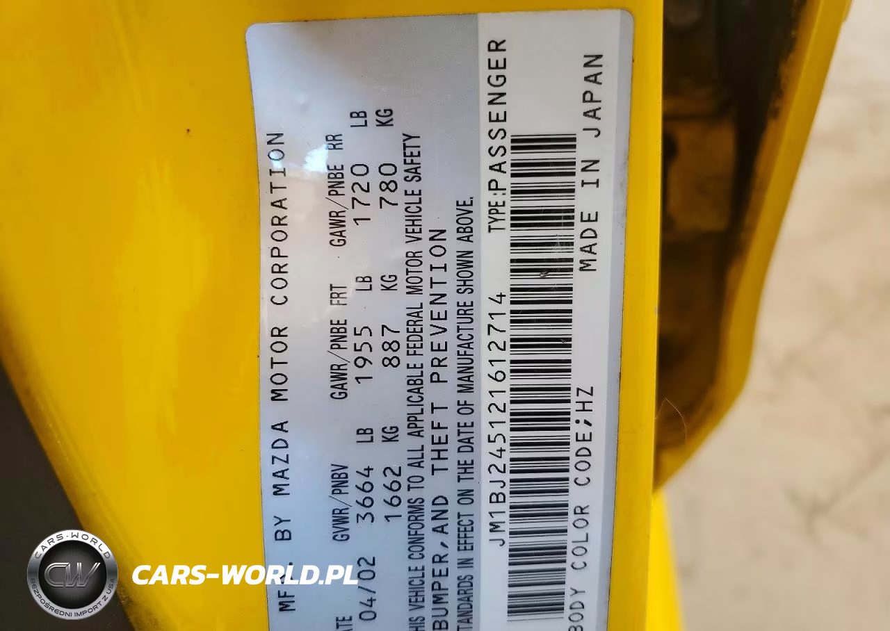 2002 Mazda Protege Pr5 VIN:JM1BJ245121612714 - 12