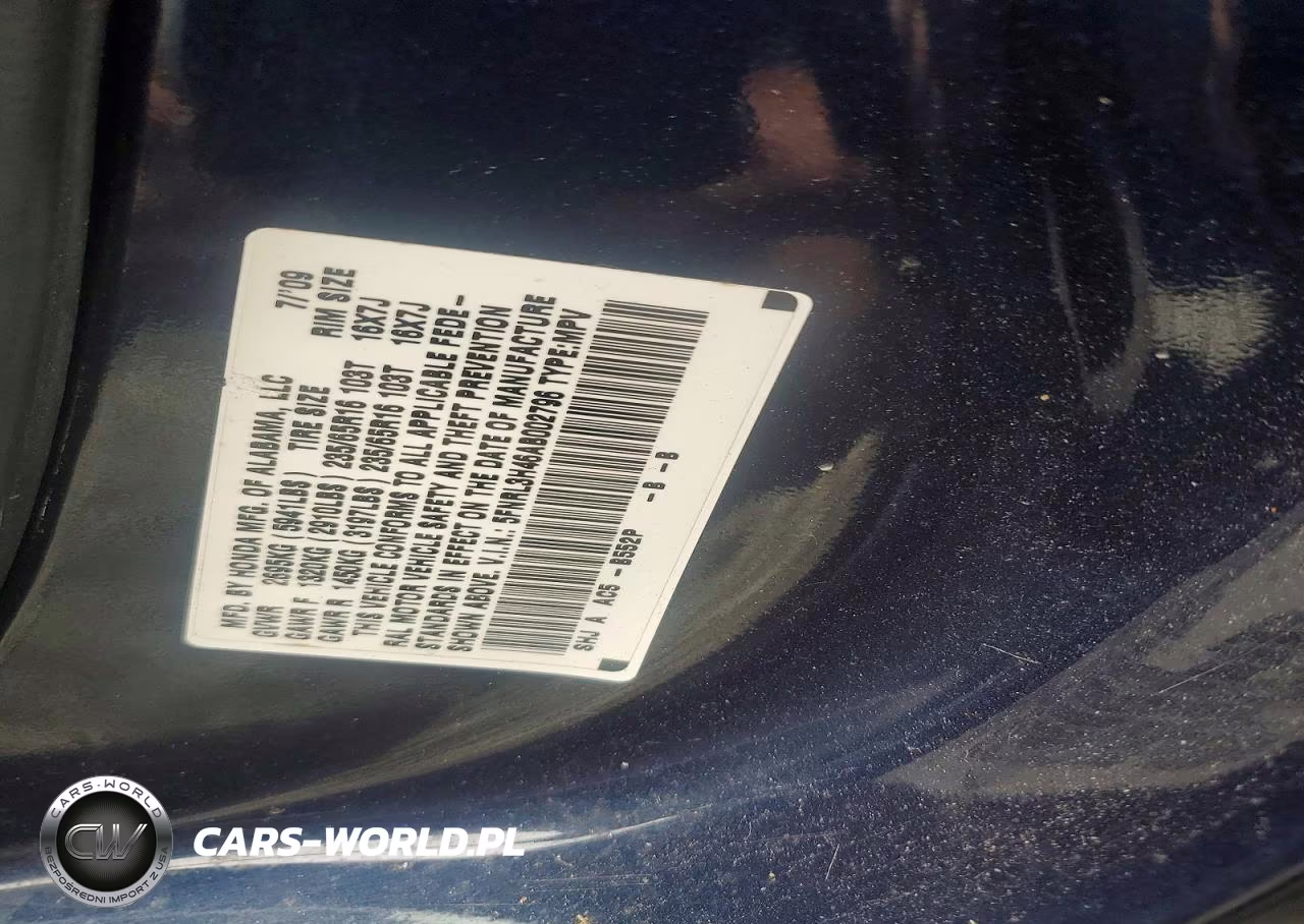 2010 Honda Odyssey VIN:5FNRL3H46AB002796 - 13