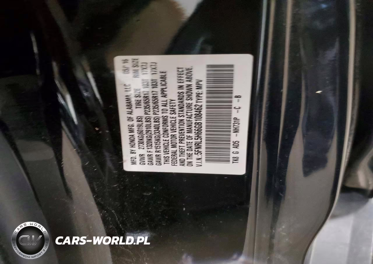 2016 Honda Odyssey Exl VIN:5FNRL5H66GB108462 - 14