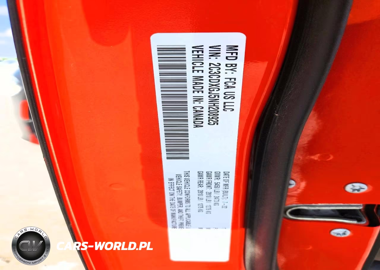 2022 Dodge Charger Scat Pack VIN:2C3CDXGJ5NH208925 - 12