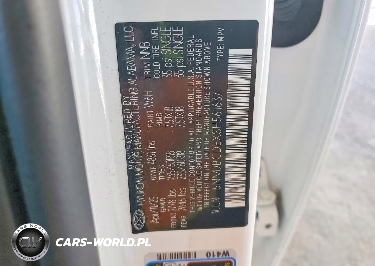 2025 Hyundai Tucson Sel VIN:5NMJBCDEXSH561637 - 14