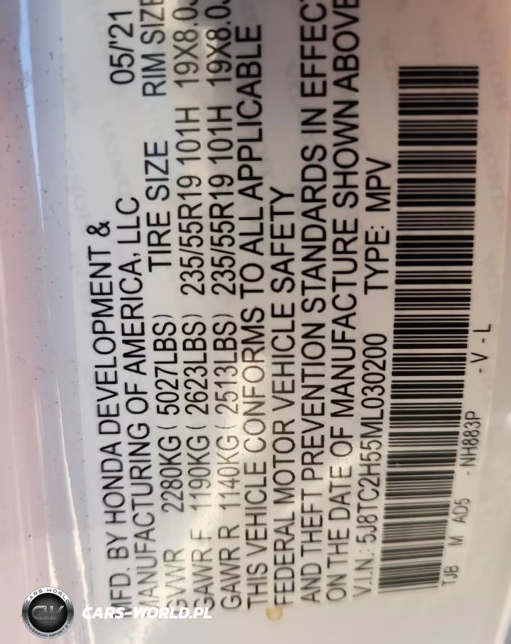 2021 Acura Rdx Technology VIN:5J8TC2H55ML030200 - 14