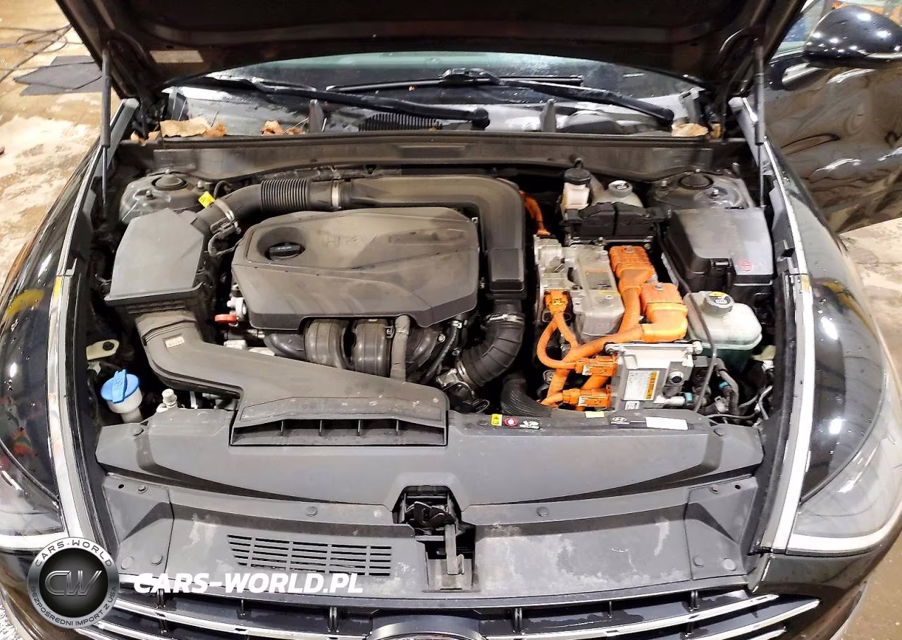 2021 Hyundai Sonata Hybrid Blue VIN:KMHL24JJ3MA018395 - 11