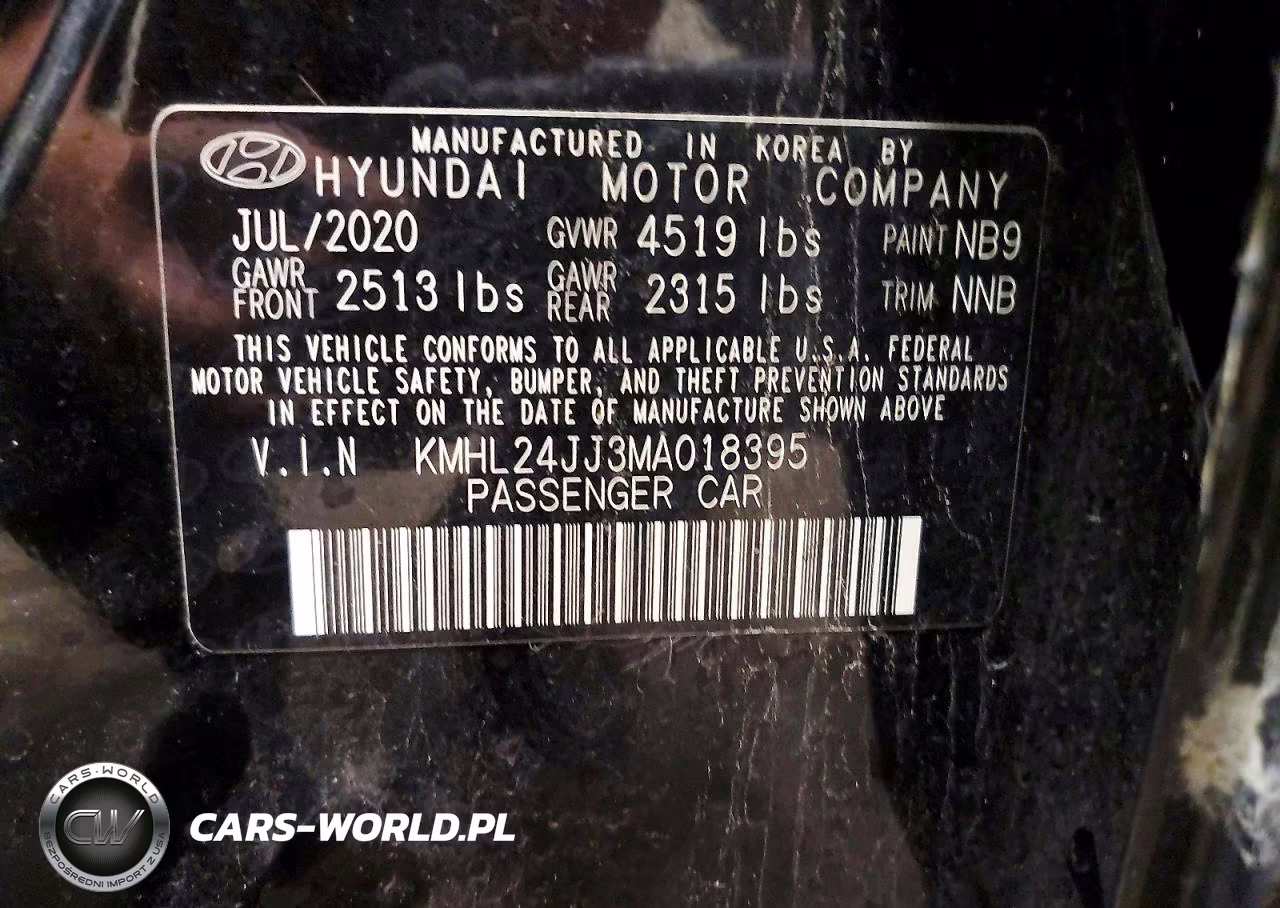 2021 Hyundai Sonata Hybrid Blue VIN:KMHL24JJ3MA018395 - 13