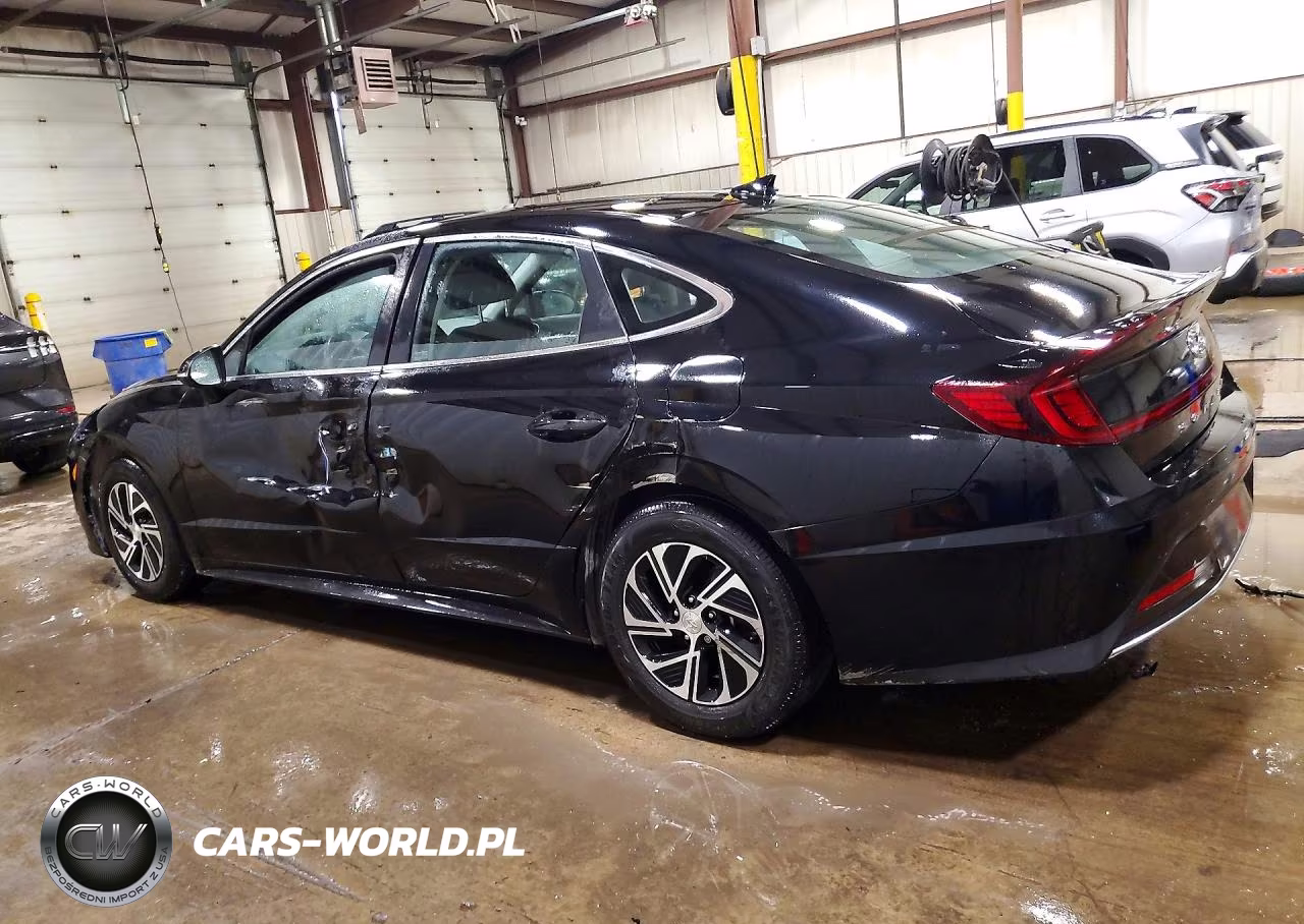 2021 Hyundai Sonata Hybrid Blue VIN:KMHL24JJ3MA018395 - 2