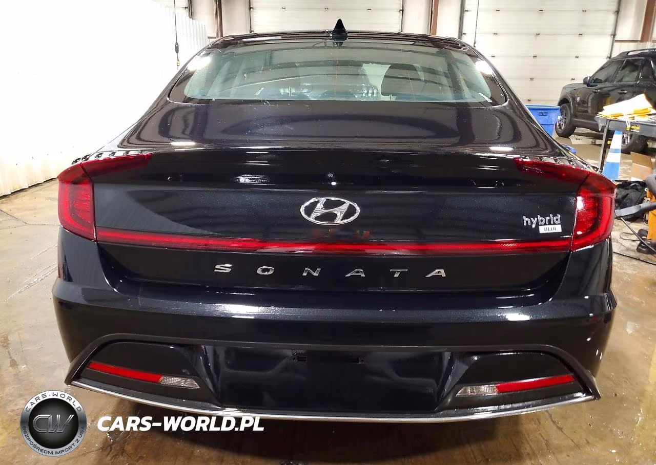 2021 Hyundai Sonata Hybrid Blue VIN:KMHL24JJ3MA018395 - 6
