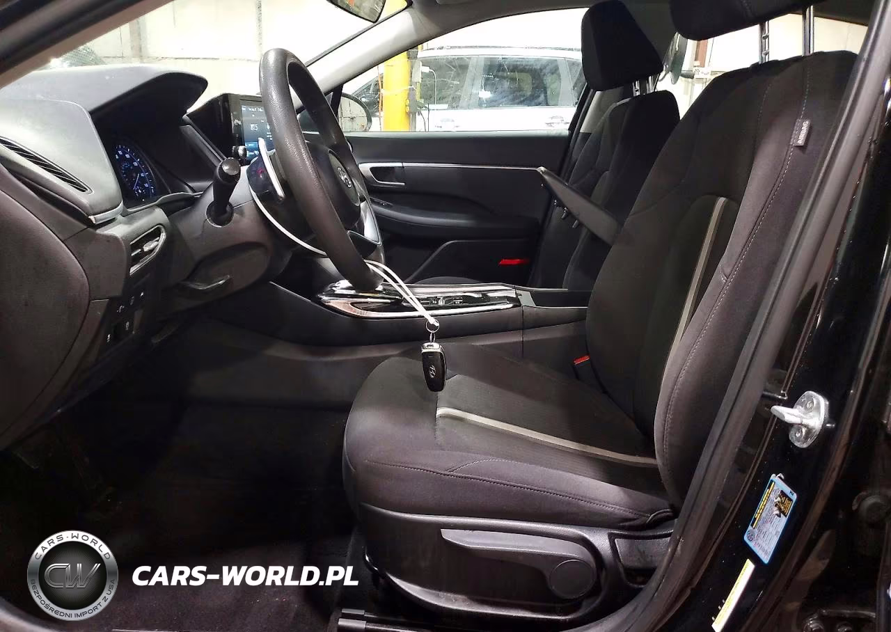 2021 Hyundai Sonata Hybrid Blue VIN:KMHL24JJ3MA018395 - 7