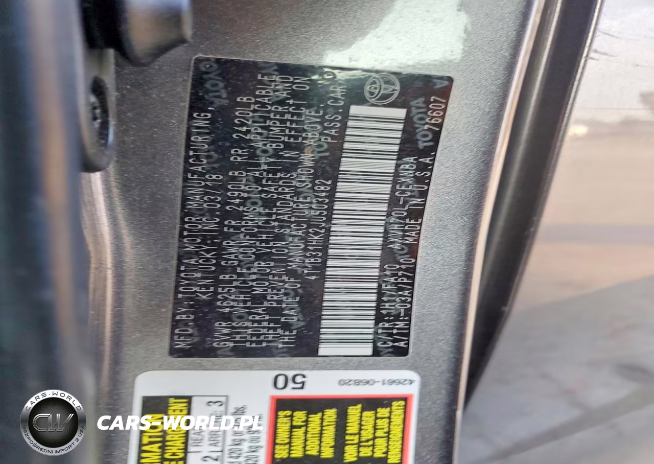 2018 Toyota Camry Le VIN:4T1B31HK2JU503482 - 13