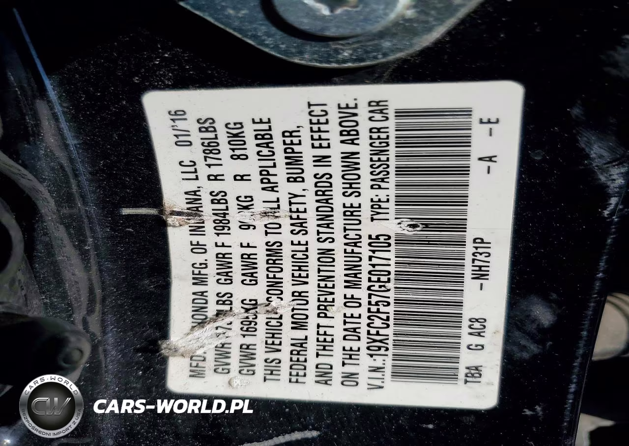 2022 Honda Civic Lx VIN:19XFC2F57GE017105 - 12