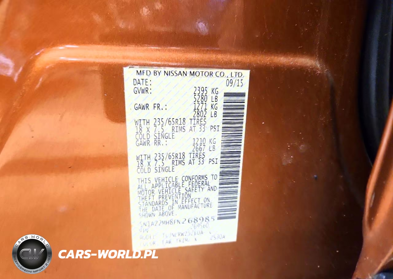 2015 Nissan Murano Sl VIN:5N1AZ2MH8FN268985 - 13