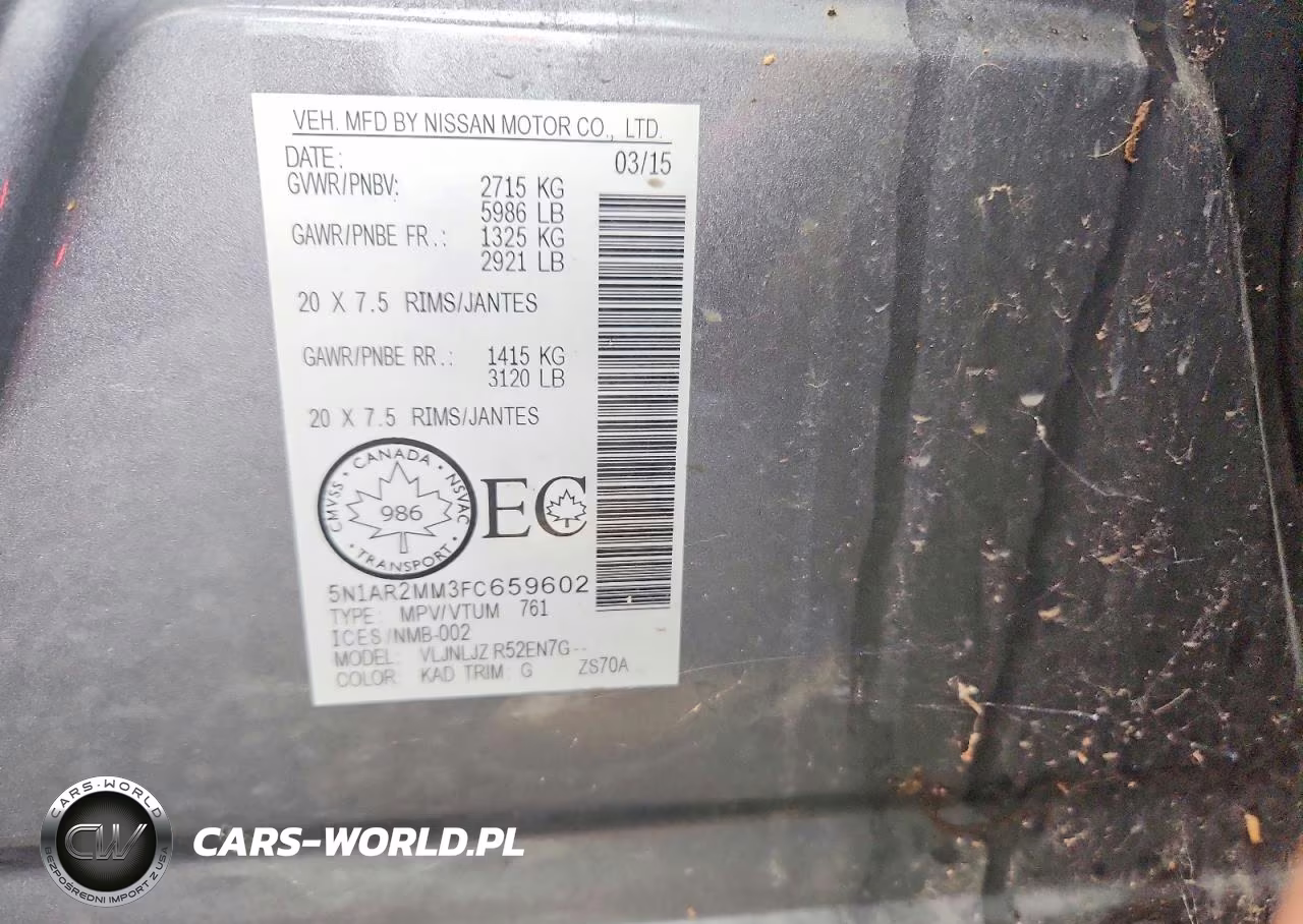 2015 Nissan Pathfinder S VIN:5N1AR2MM3FC659602 - 13