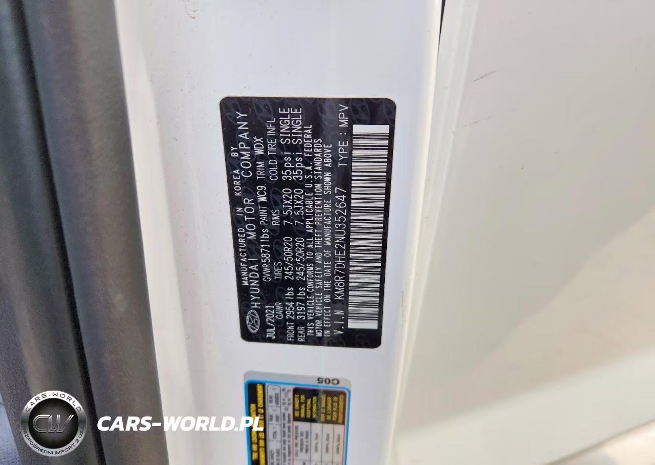 2022 Hyundai Palisade Calligraphy VIN:KM8R7DHE2NU352647 - 13