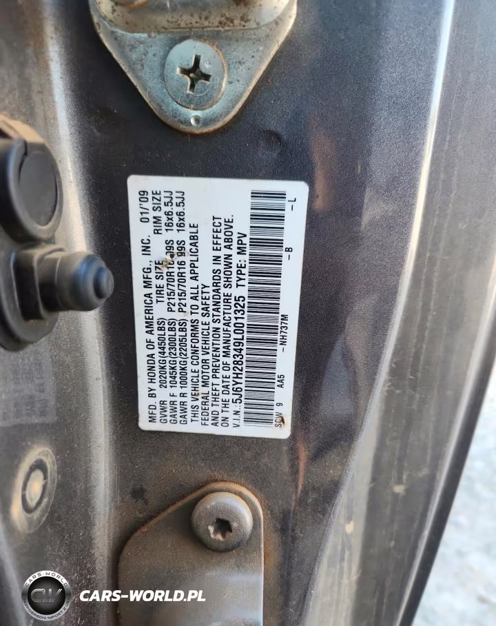 2009 Honda Element Lx VIN:5J6YH28349L001325 - 13