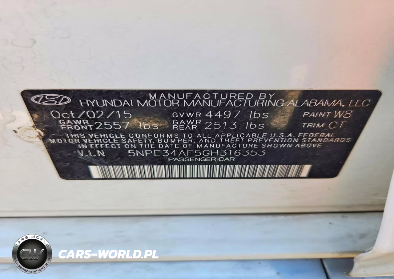 2016 Hyundai Sonata Sport VIN:5NPE34AF5GH316353 - 12
