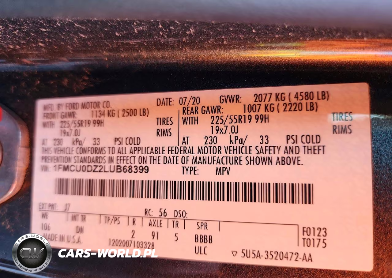 2020 Ford Escape Titanium VIN:1FMCU0DZ2LUB68399 - 14
