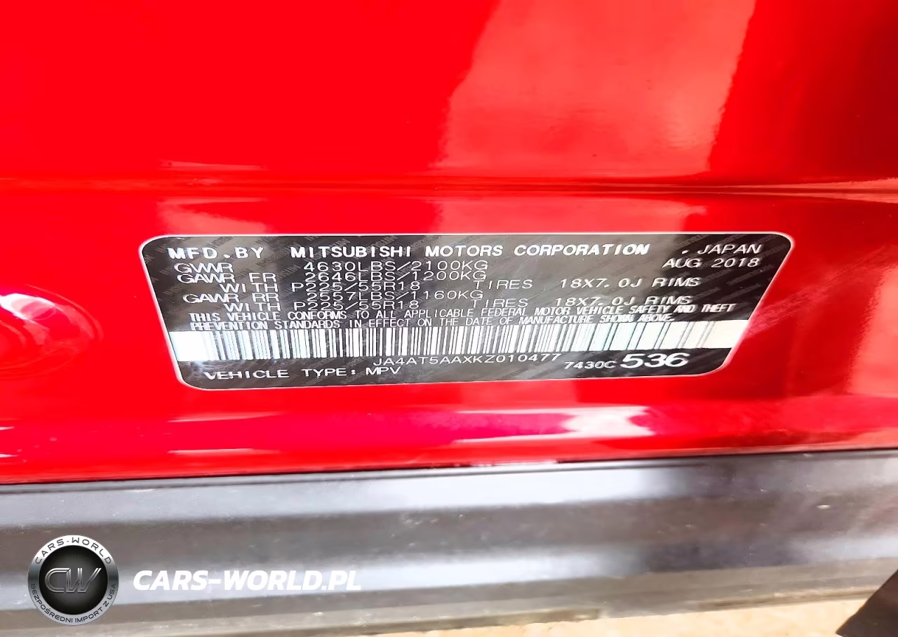 2019 Mitsubishi Eclipse Cross Se VIN:JA4AT5AAXKZ010477 - 13