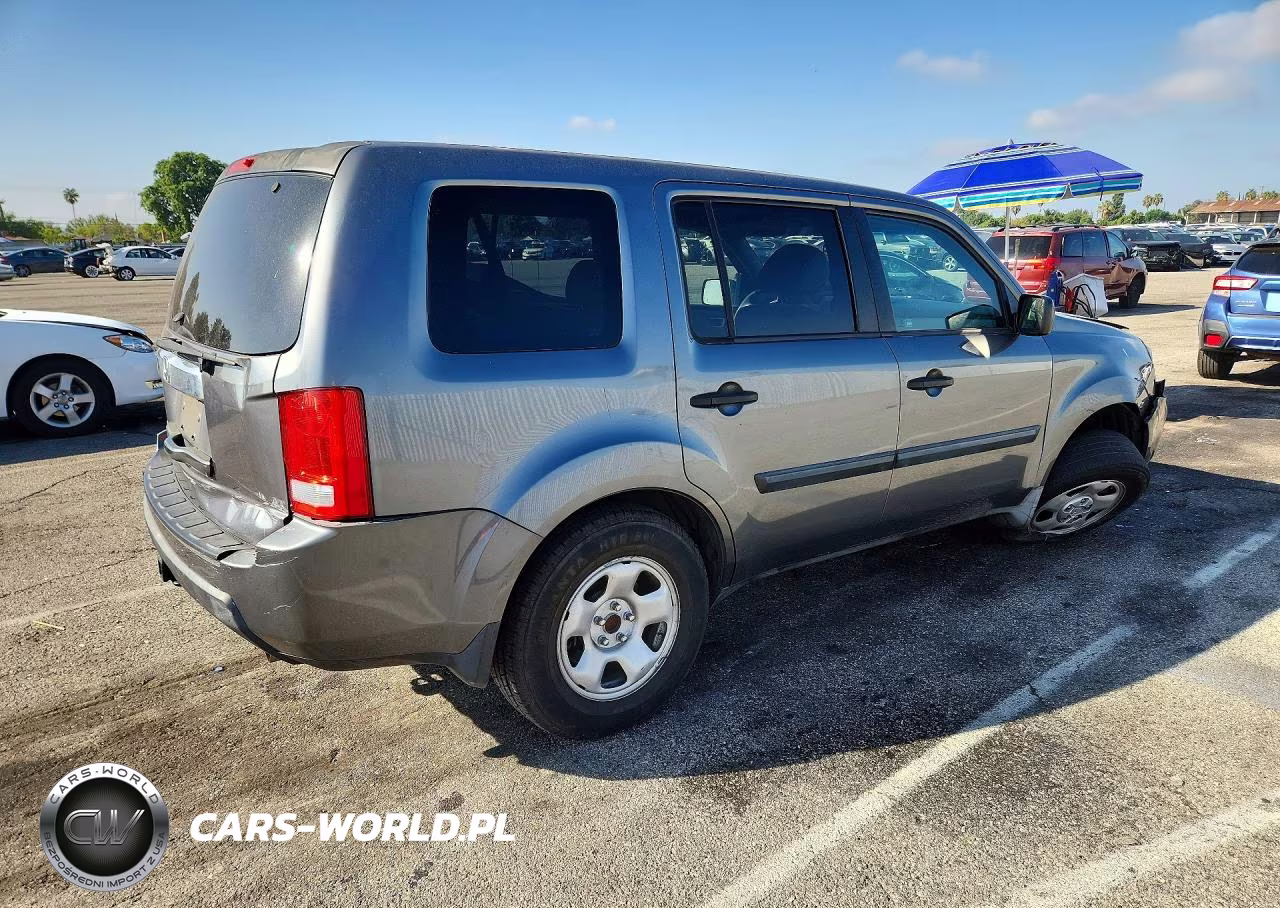 2010 Honda Pilot Lx VIN:5FNYF3H29AB012062 - 3