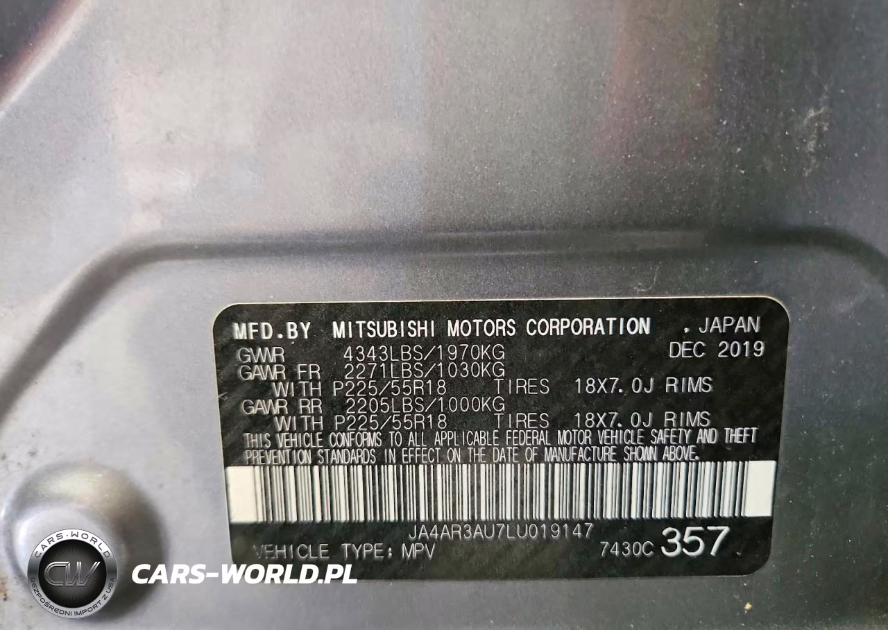 2020 Mitsubishi Outlander Sport Es VIN:JA4AR3AU7LU019147 - 13