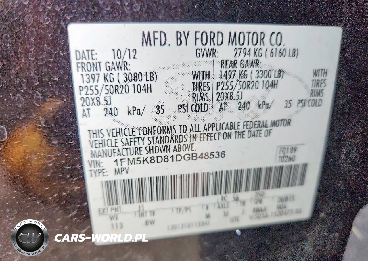 2013 Ford Explorer VIN:1FM5K8D81DGB48536 - 14