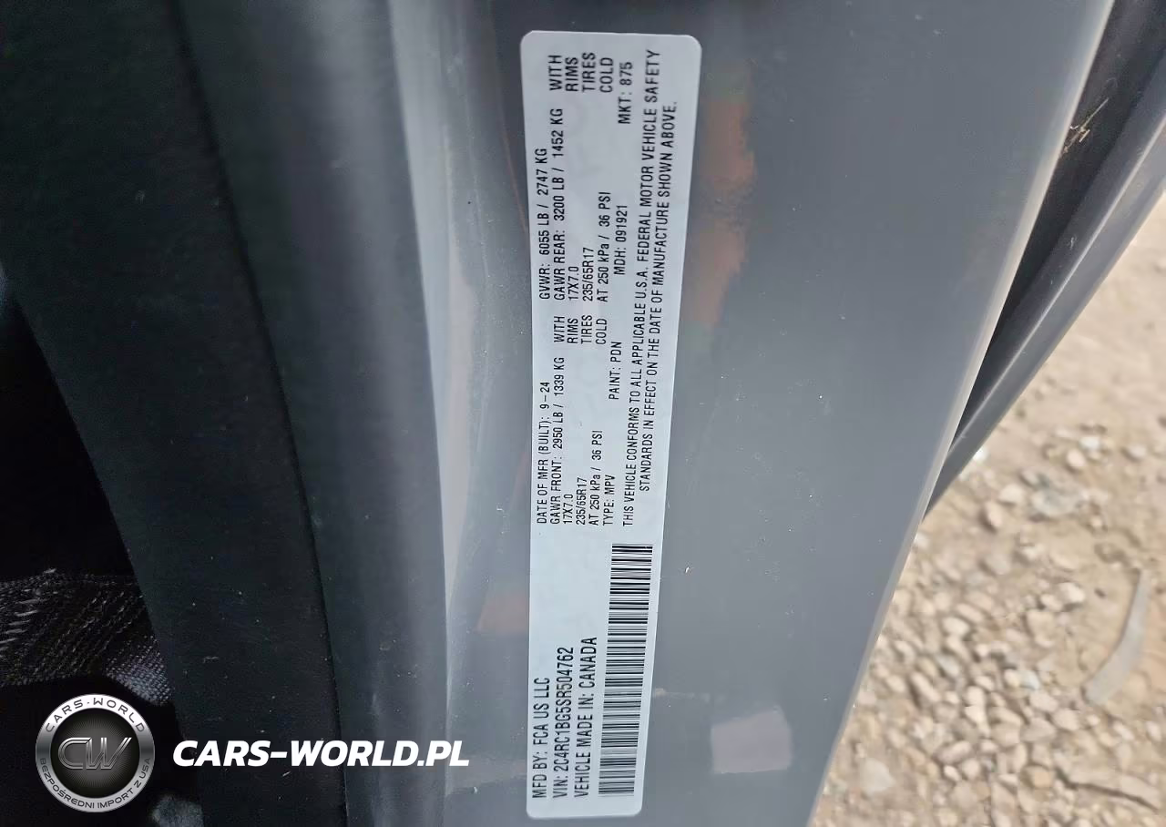 2025 CHRYSLER PACIFICA SELECT VIN:2C4RC1BG5SR504762 - 13