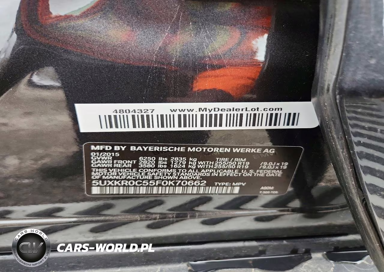2015 BMW X5 xDrive35I VIN:5UXKR0C55F0K70662 - 13